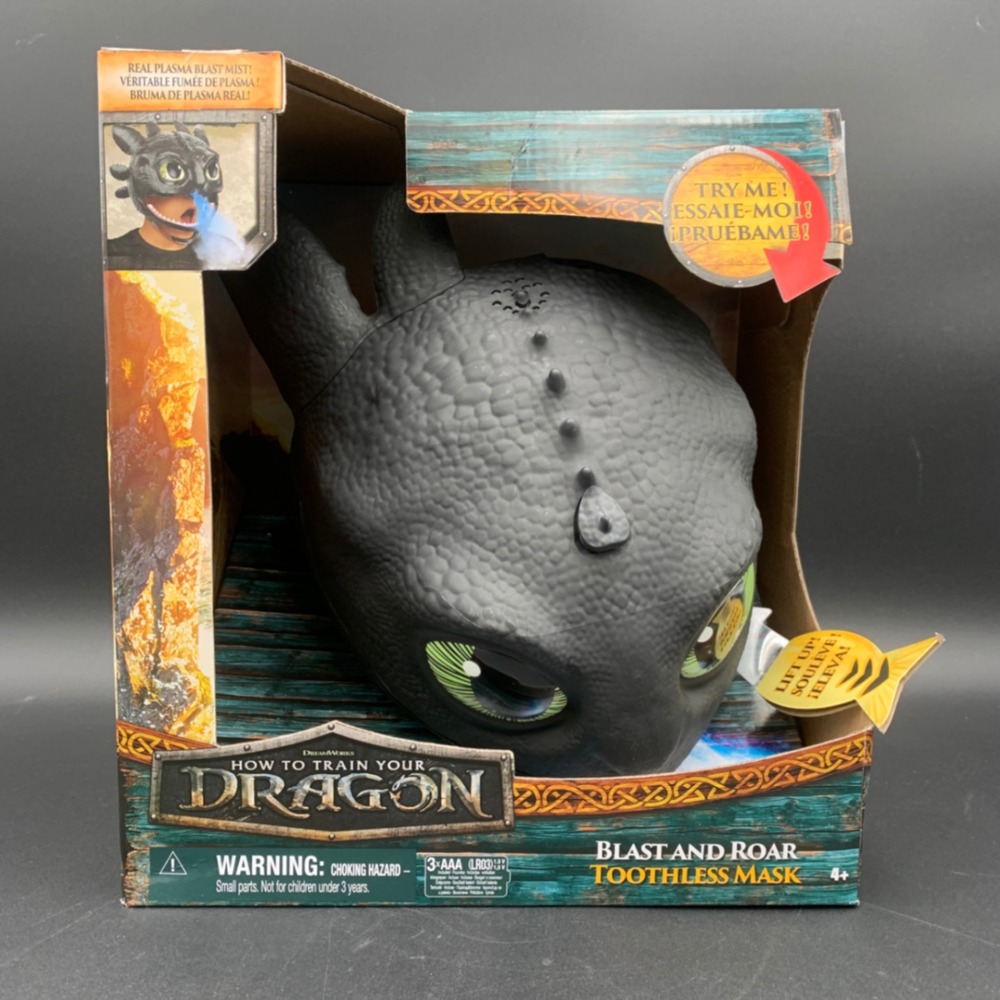 How to Train Your Dragon Blast and Roar Toothless Mask Black Spin Master 2024